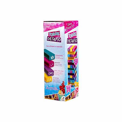 Juego de mesa torre de desafío Princesas multicolor jca-1929