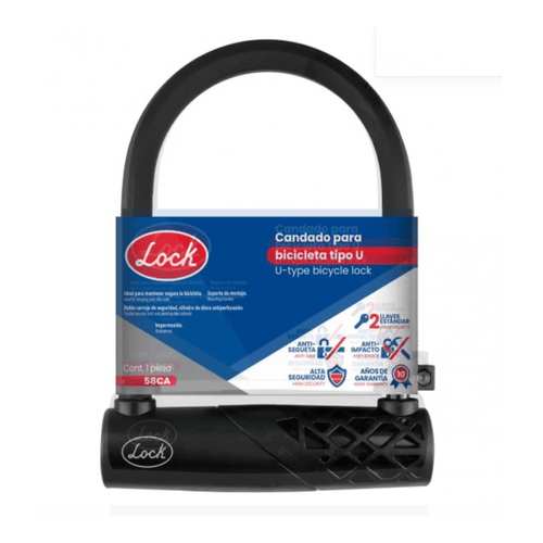 Candado para bicicleta Lock negro 58ca