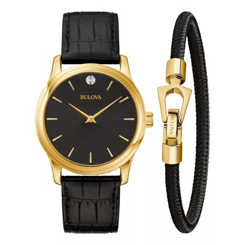 Reloj juvenil para caballero Bulova negro 97k100