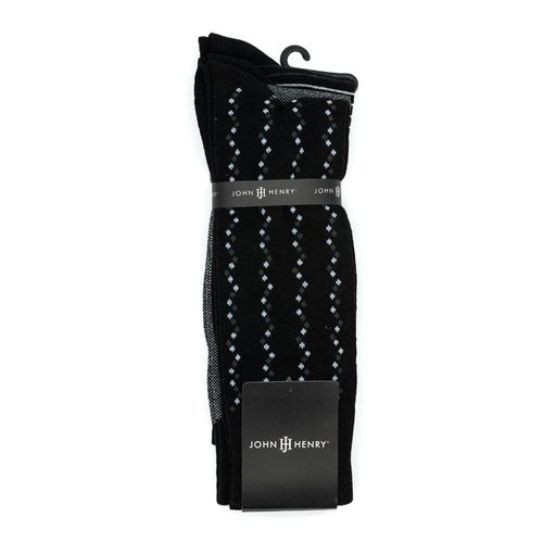 Calcetín John Henry negro para caballero 3Pzas 3 PACK