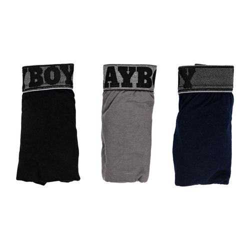 Bóxer Corto Para Caballero 3Pzas Play Boy Multicolor 5498