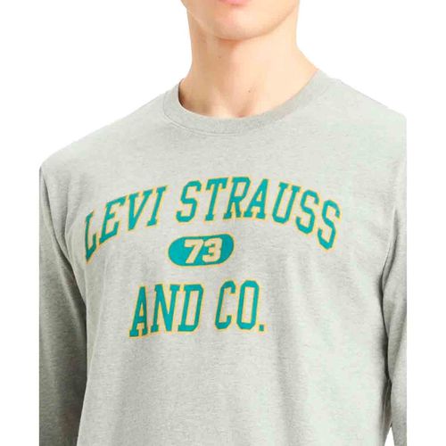 Playera Casual Para Caballero Levis Gris 16139-0227