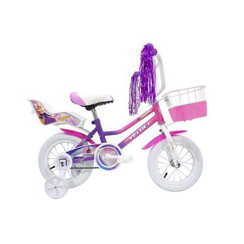 Bicicleta infantil Veloci R12 morado amore