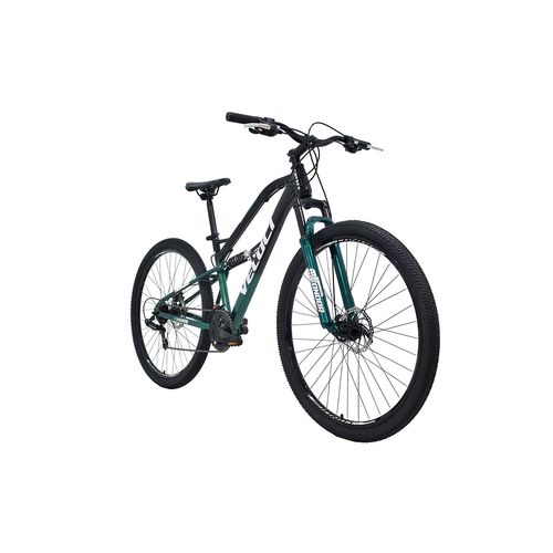 Bicicleta de montaña Veloci R29 acero 7V. verde naukas pro Fd D/Susp