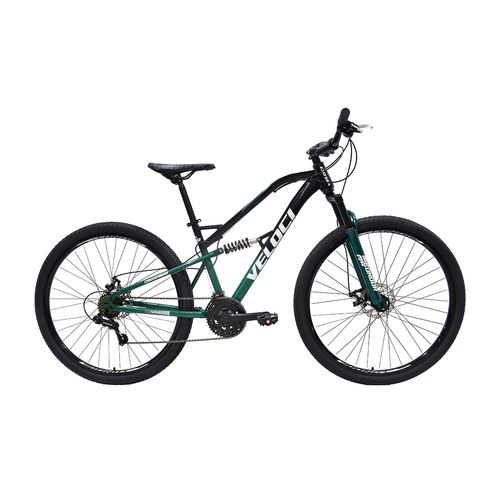 Bicicleta de montaña Veloci r29 acero 7V. verdenaukas pro fd d/susp