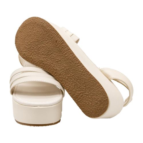 Sandalia Casual Para Dama Now Or Never Beige 1613