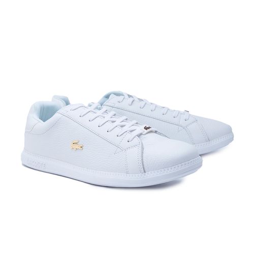 Tenis Choclo Para Caballero Lacoste Blanco 41SMA0011MX