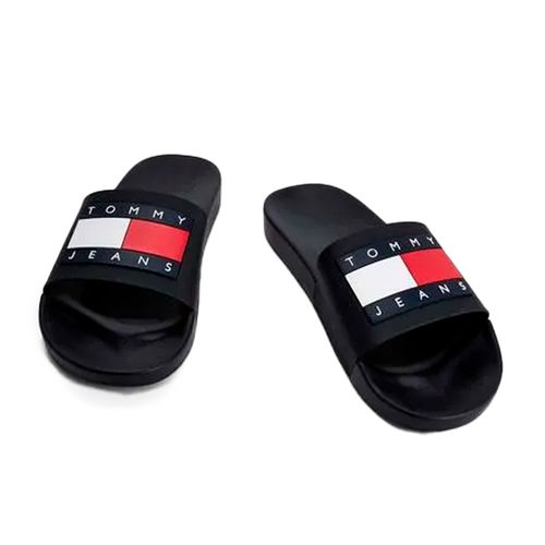 Sandalia Casual Para Caballero Tommy Hilfiger Negro EM0EM01191-BDS