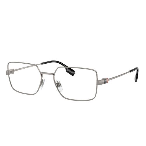 Armazón de lentes para caballero Burberry rectangle gunmetal 0be1380 1003 56