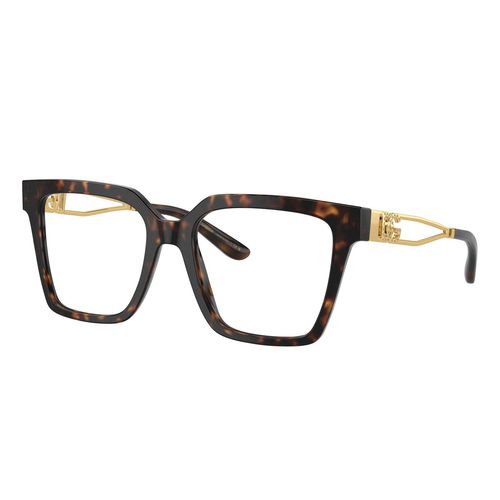 Armazón de lentes para dama Dolce & Gabbana square havana 0dg3376b 502 53