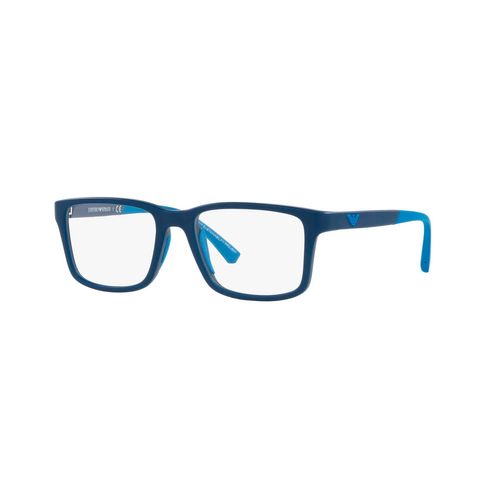 Armazón de lentes para caballero Emporio Armani pillow matte blue 0ea3203