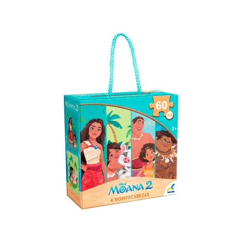 Rompecabezas 4 en 1 de moana 2 Novelty multicolor jca-4515