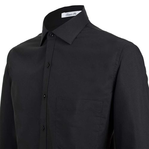 Camisa de vestir para caballero Michel Blanc negro 1029