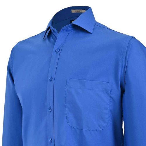 Camisa de vestir para caballero Michel Blanc azul rey 1029X