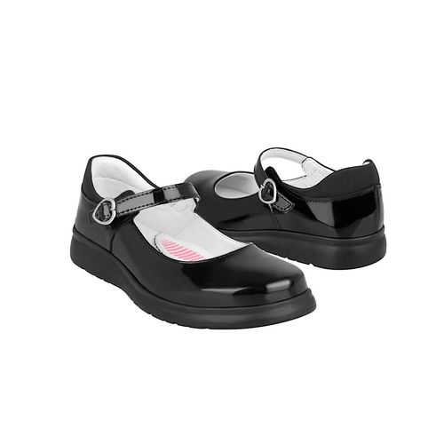 Zapato escolar para niña Yuyin negro 23220