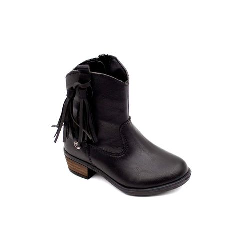 Bota Vaquera Para Niña Jakuna Negro 211054