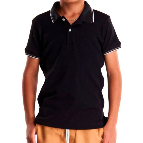 Playera polo para niño Lyon negro 324247-001