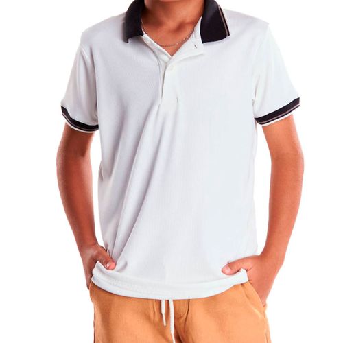 Playera polo para niño Lyon blanco 324247-002