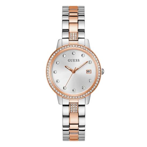 Reloj juvenil para dama Guess plateado gw0725l2