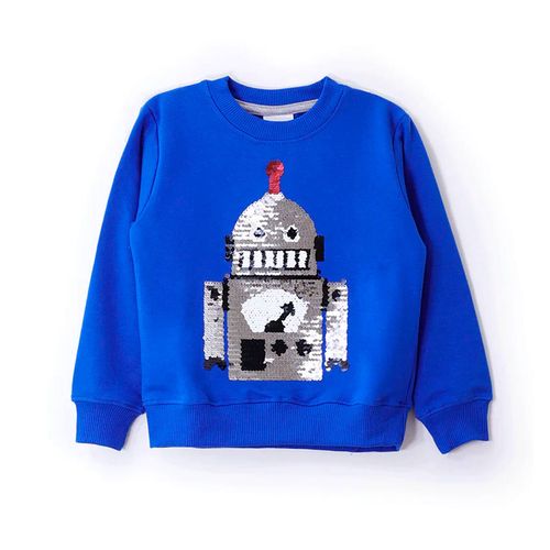 Sudadera cerrada para niño Choys azul 7504