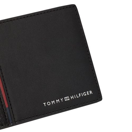 Cartera sencilla para caballero Tommy Hilfiger negro AM0AM12767BDS