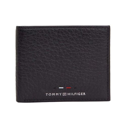 Cartera sencilla para caballero Tommy Hilfiger negro AM0AM12781-BDS