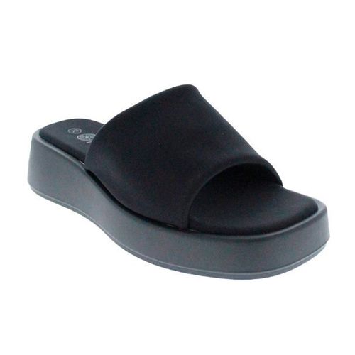 Sandalia casual para dama Furor negro 26101C/N
