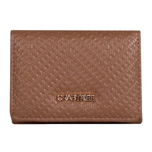 Cartera casual para dama Crabtree café E3547