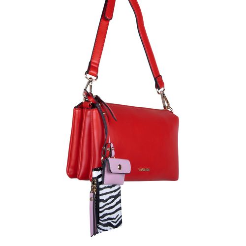 Bolso crossbody para dama Crabtree rojo E3573