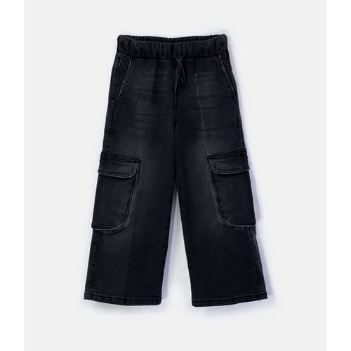 Pantalón casual para niña choys negro 10918