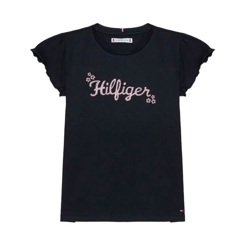 Playera casual para niña Tommy Hilfiger marino kg0kg08132-dw5