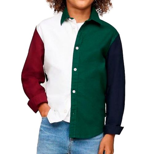 Camisa casual para joven Tommy Hilfiger multicolor KB0KB09268-L6K