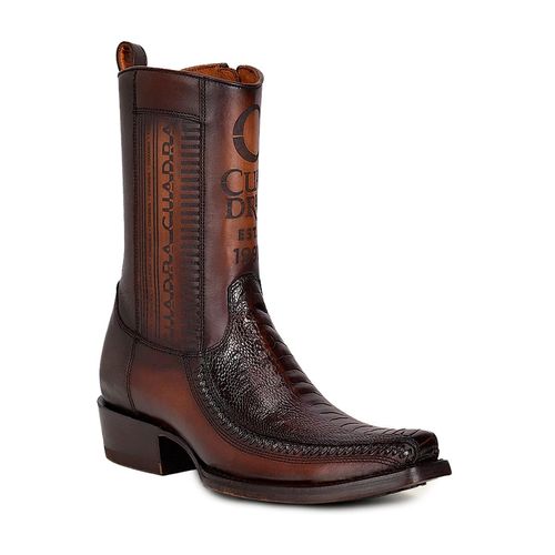 Bota vaquera para caballero Cuadra café 1J2KPT