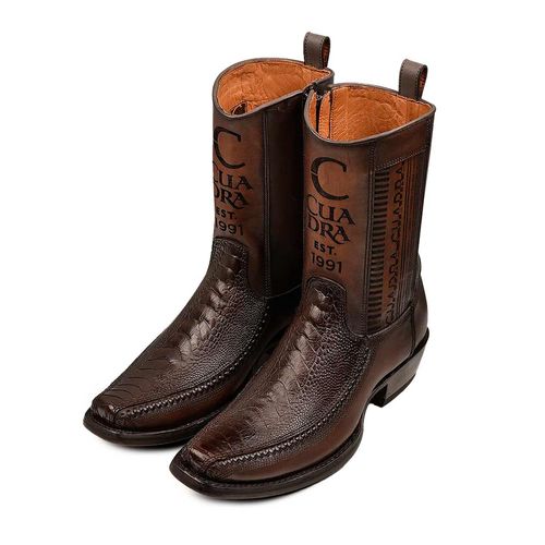 Bota vaquera para caballero Cuadra café 1J2KPT