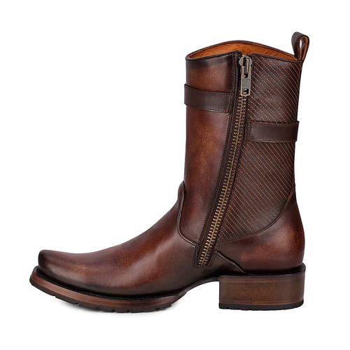 Bota vaquera para caballero Cuadra café 1J2JRS