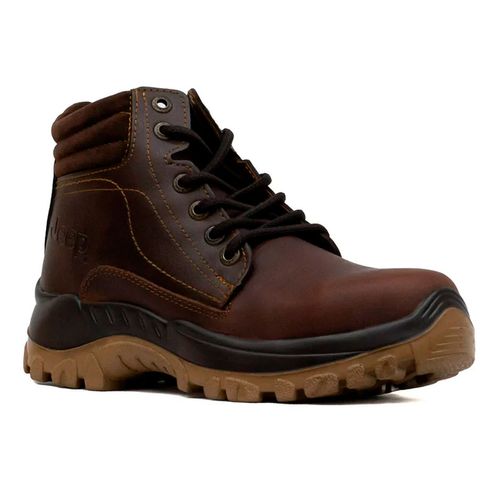 Bota de trabajo Jeep café para caballero 1802050