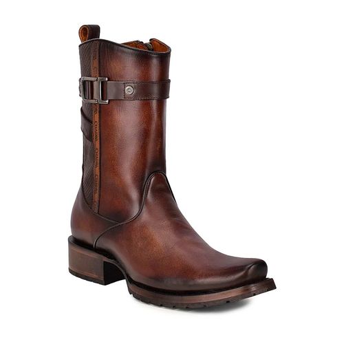 Bota vaquera para caballero Cuadra café 1J2JRS