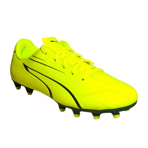 Zapato de fútbol para joven Puma amarillo 107486 04