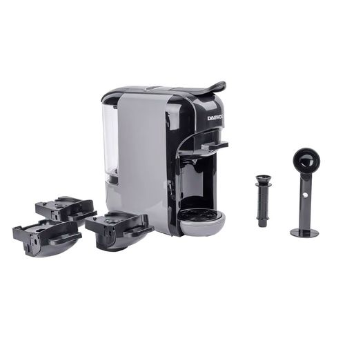 Cafetera para espresso Daewoo plateado des-491