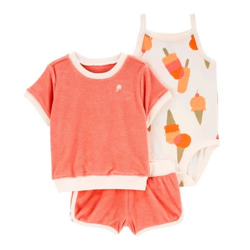 Conjunto casual para bebé Carters rosa 1q427710