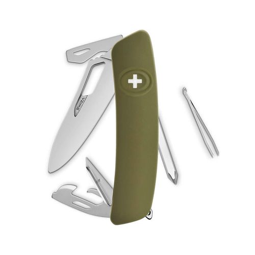 Navaja mediana Swiza verde ksh.0046.1050