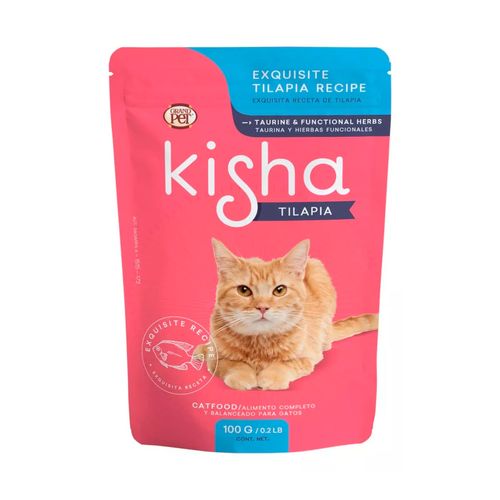 Alimento húmedo para gato Kisha con 10 piezas