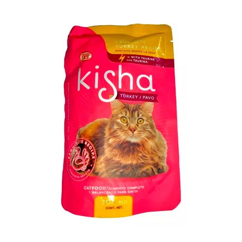 Alimento húmedo para gato Kisha con 10 piezas