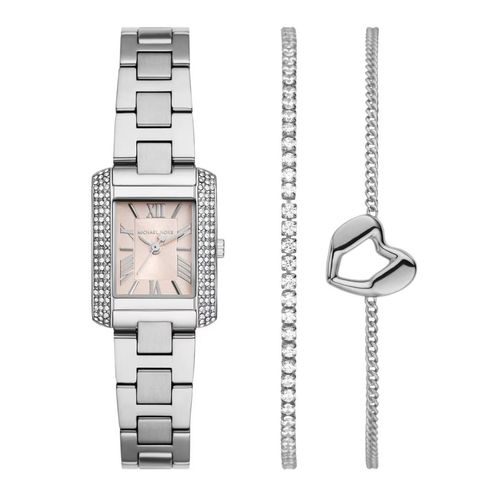 Reloj juvenil para dama Michael Kors plateado MK7514SET