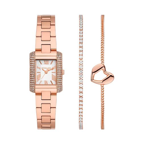 Reloj juvenil para dama Michael Kors rosa MK7512SET