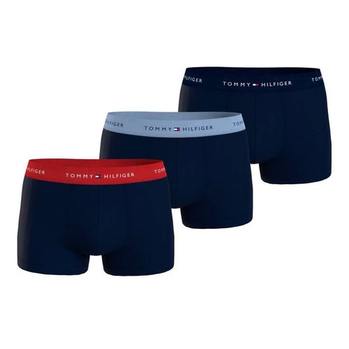 Bóxer corto para caballero 3pzas Tommy Hilfiger azul um0um02763-0xz