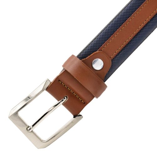 Cinturón casual para caballero Cabo Rojo miel azul E02AM
