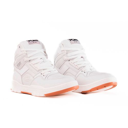Tenis casual para caballero Pony blanco white gum