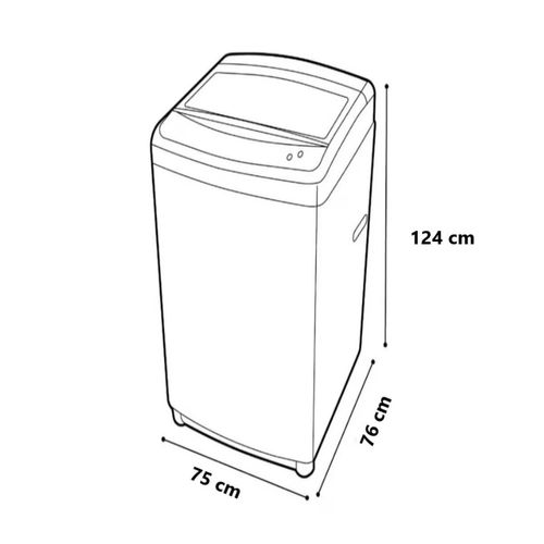 Lavadora automática de 23 kg Hisense plata wt3t2323ut