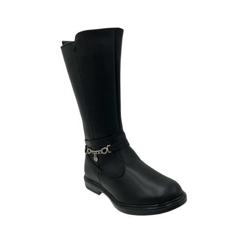 Bota casual para niña Yuyin negro 24550